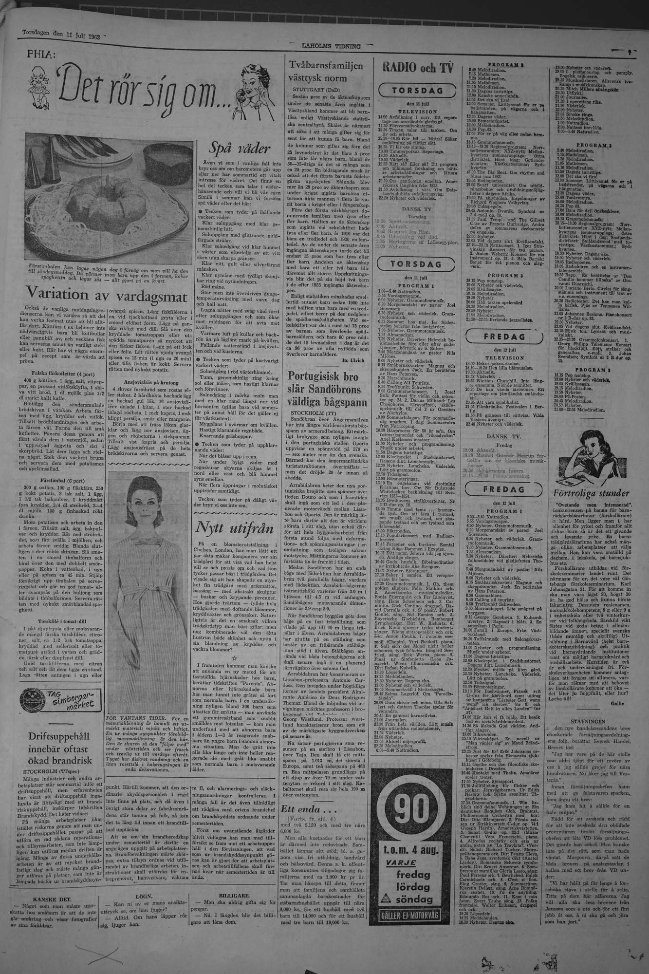 Laholms Tidning Torsdag 11 juli 1963, sida 7