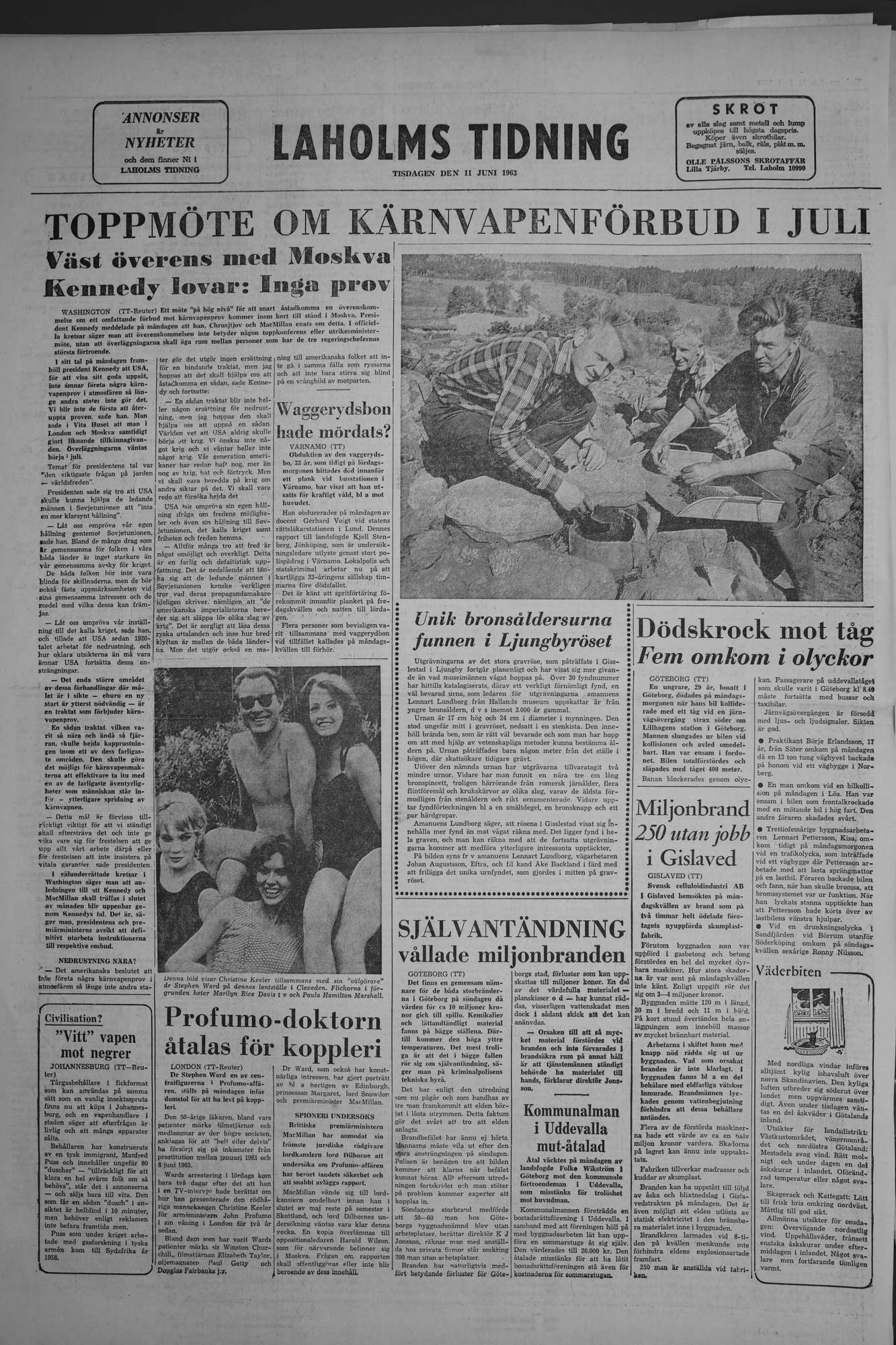 Laholms Tidning Tisdag 11 juni 1963, sida 8