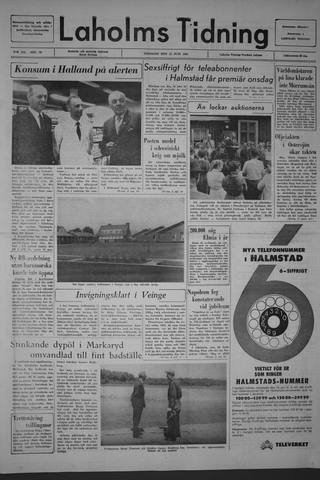 Förstasidan, Tisdag 15 juni 1965