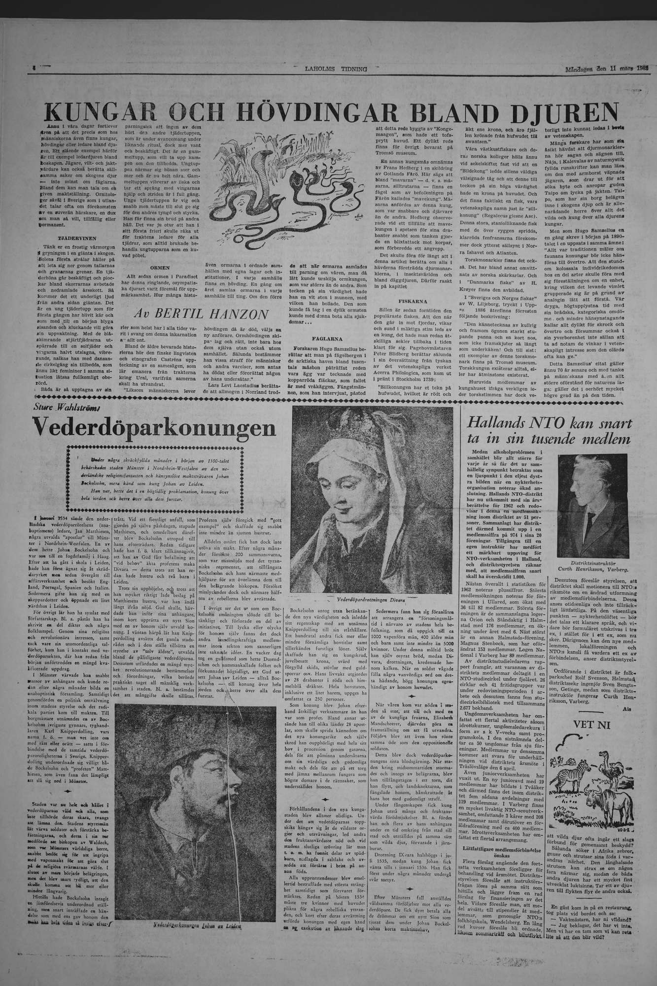 Laholms Tidning Måndag 11 mars 1963, sida 4