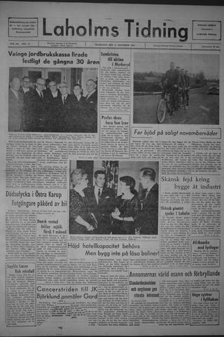 Förstasidan, Måndag 11 november 1963
