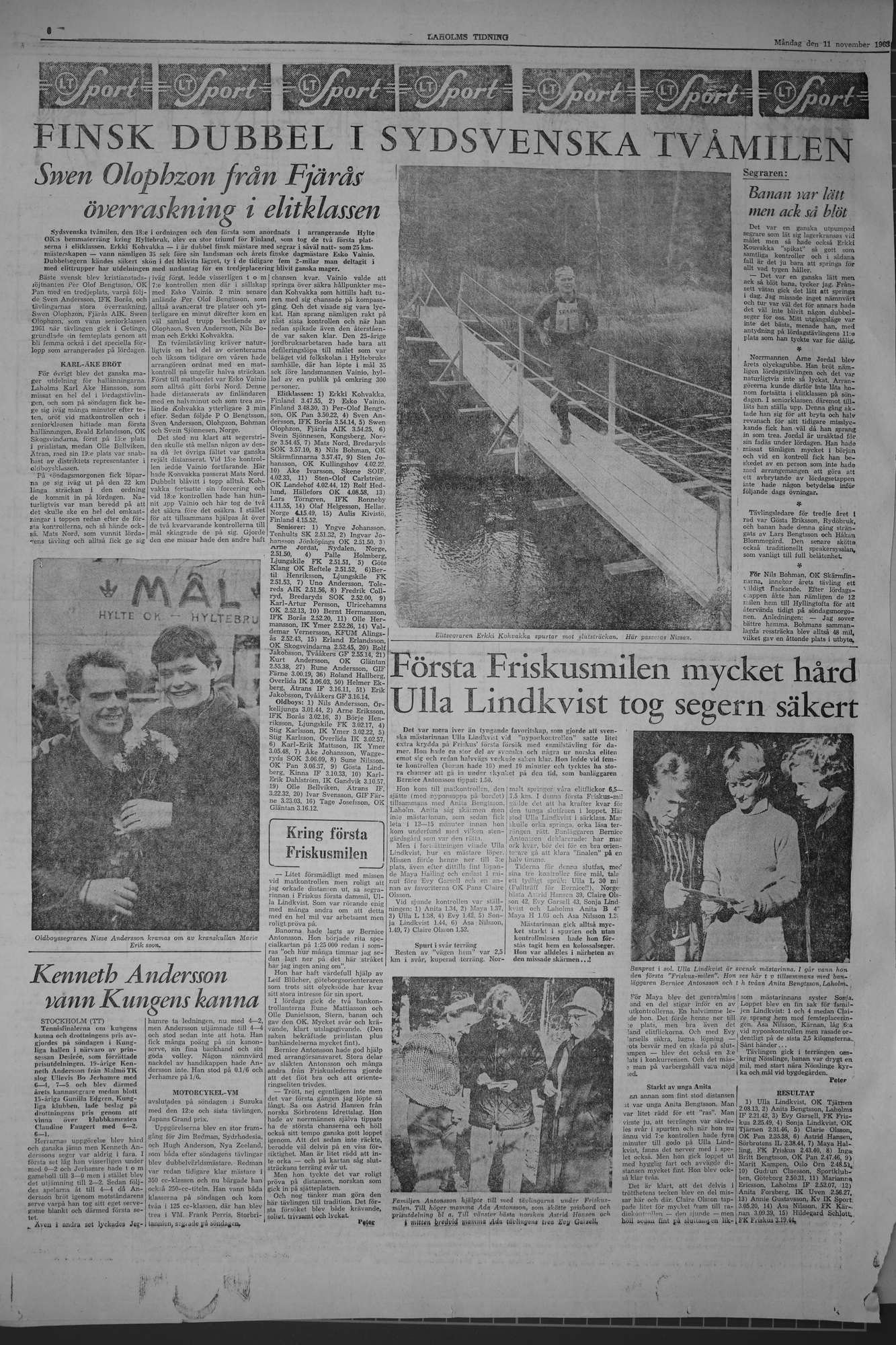 Laholms Tidning Måndag 11 november 1963, sida 6