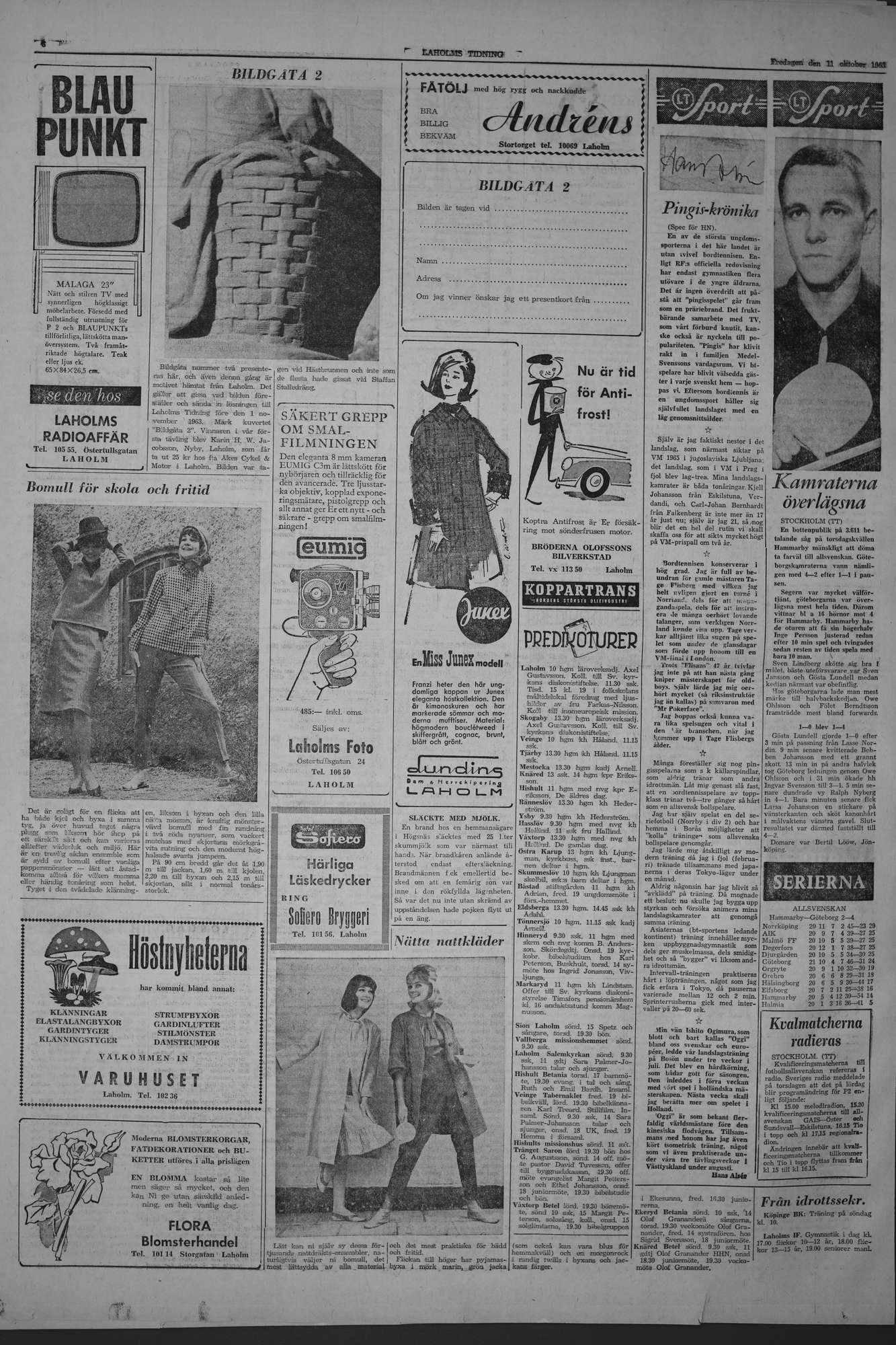 Laholms Tidning Fredag 11 oktober 1963, sida 6