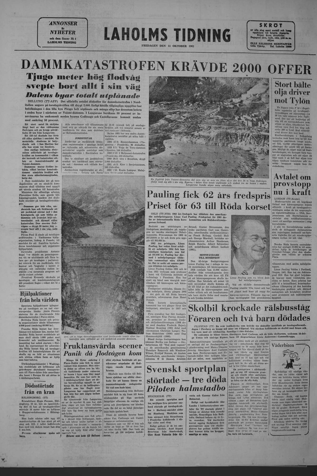 Laholms Tidning Fredag 11 oktober 1963, sida 8