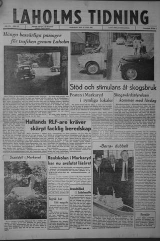 Förstasidan, Onsdag 12 juni 1963