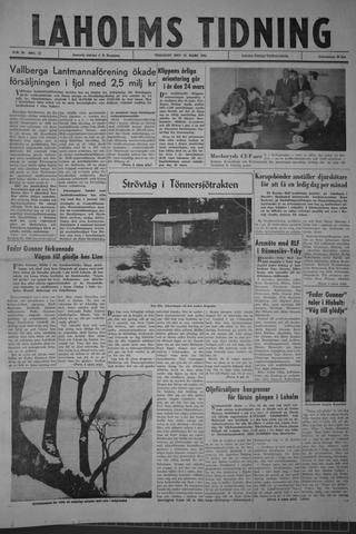 Förstasidan, Tisdag 12 mars 1963