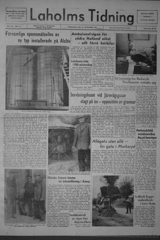 Förstasidan, Torsdag 12 september 1963