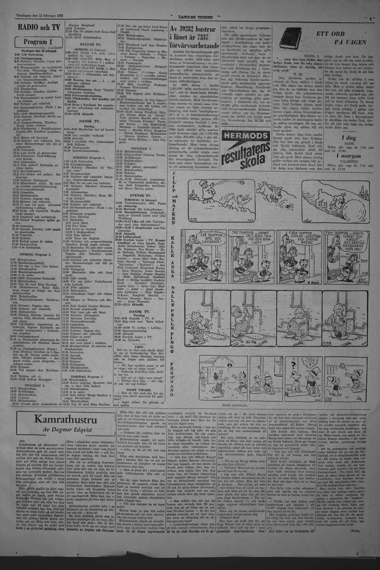 Laholms Tidning Onsdag 13 februari 1963, sida 7