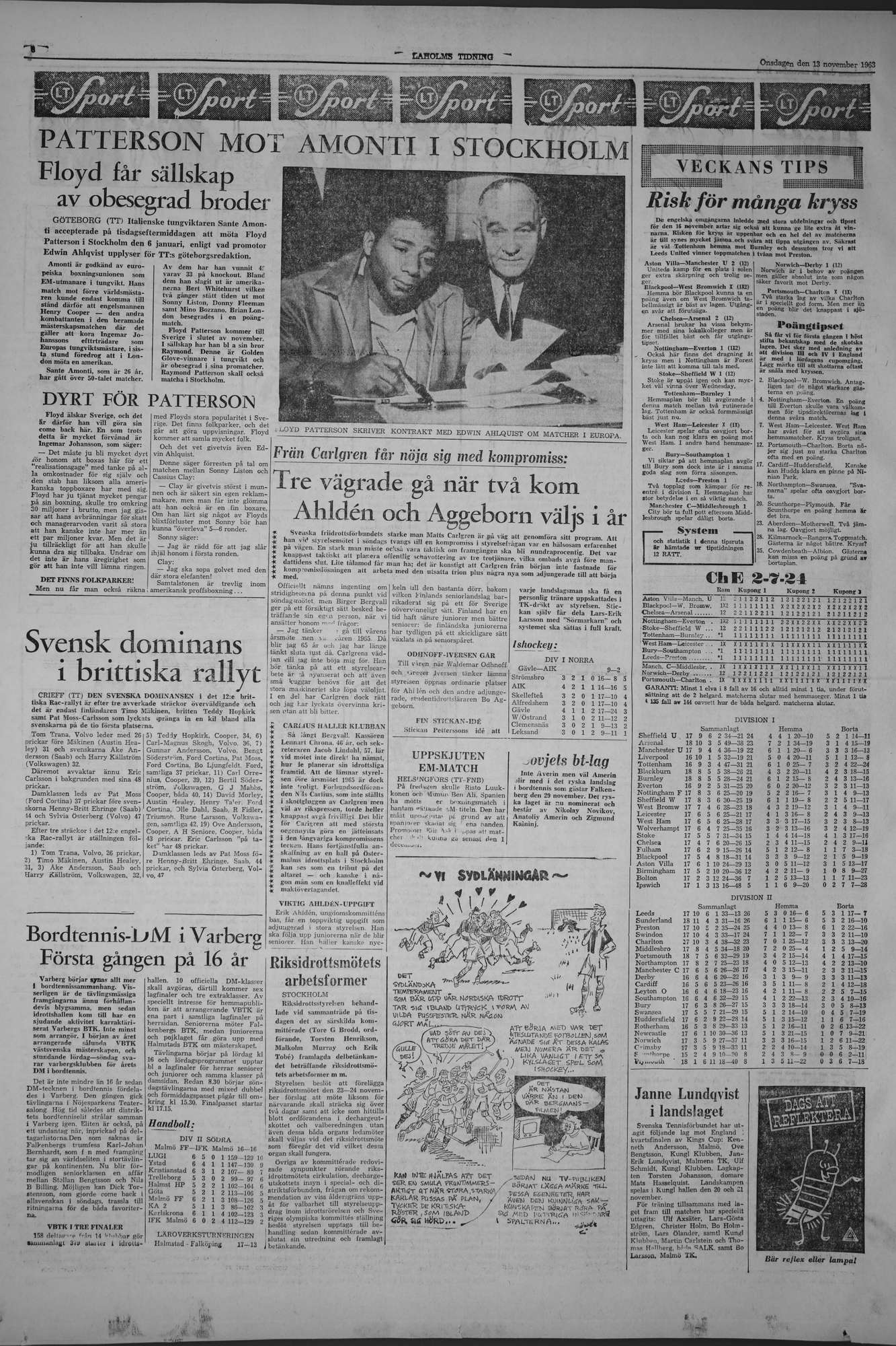 Laholms Tidning Onsdag 13 november 1963, sida 6
