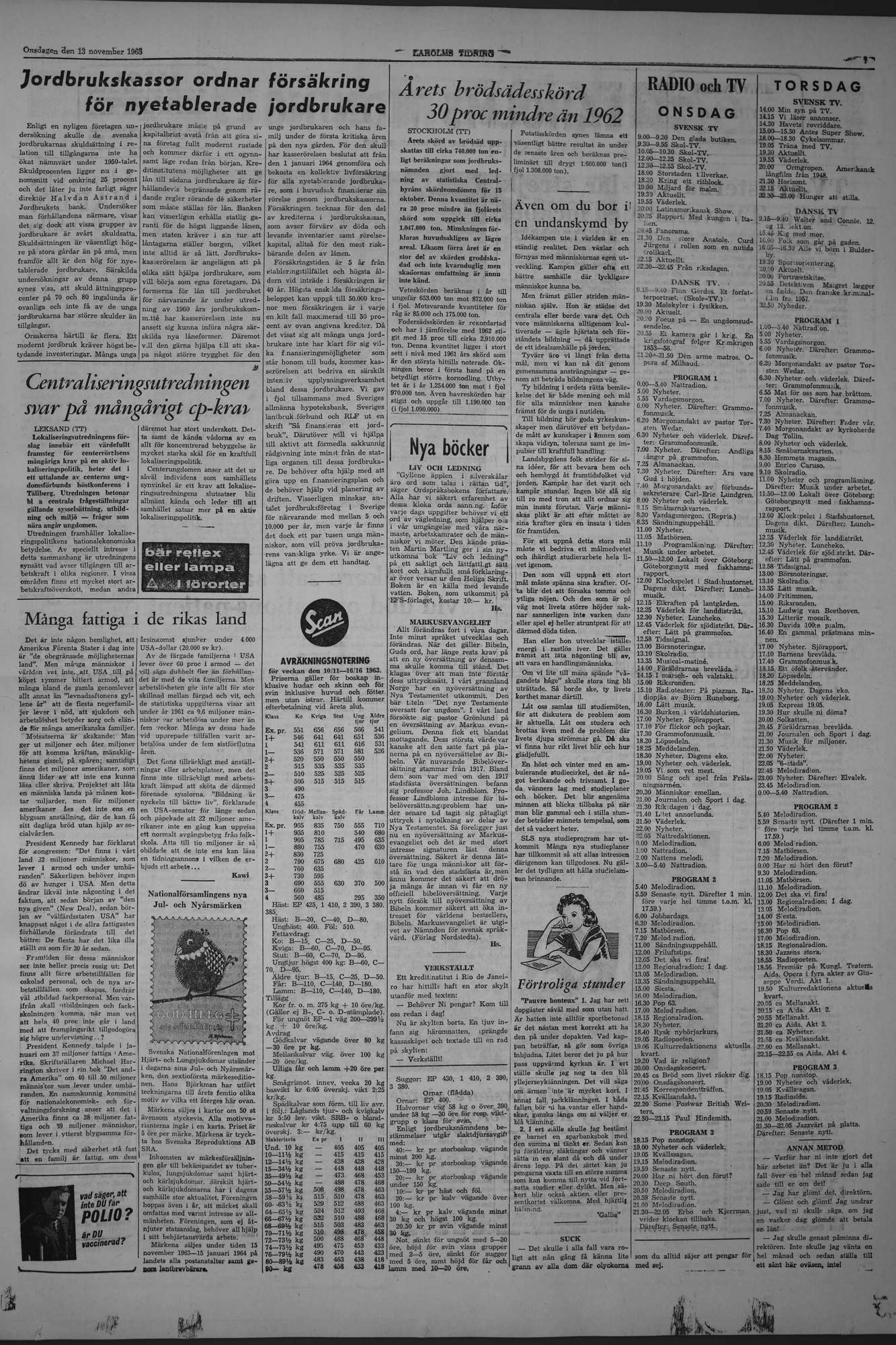 Laholms Tidning Onsdag 13 november 1963, sida 7