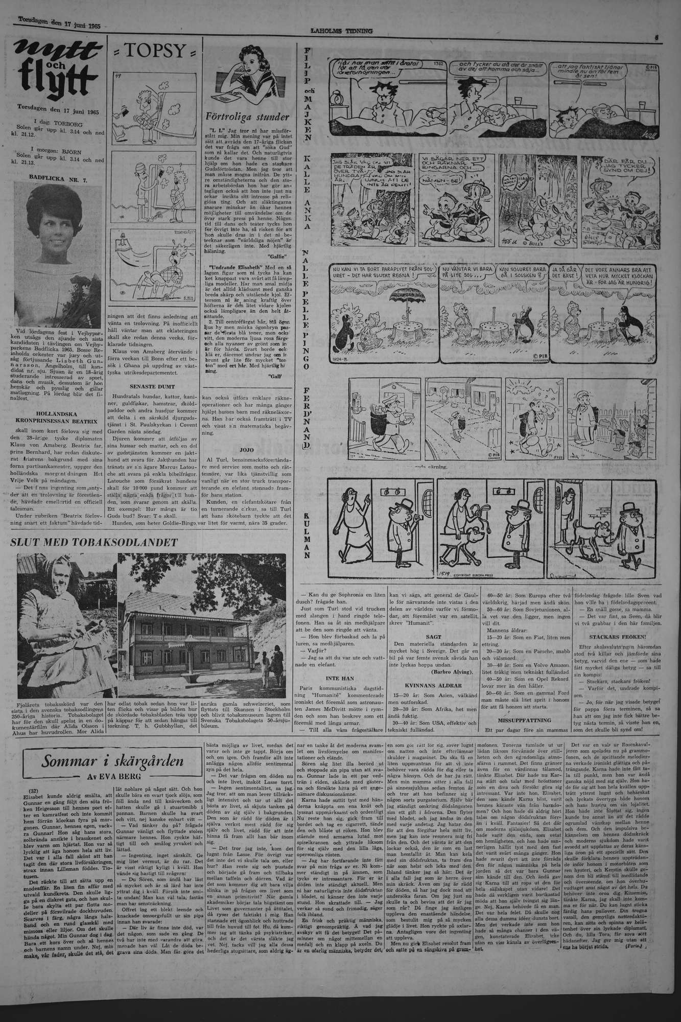 Laholms Tidning Torsdag 17 juni 1965, sida 5