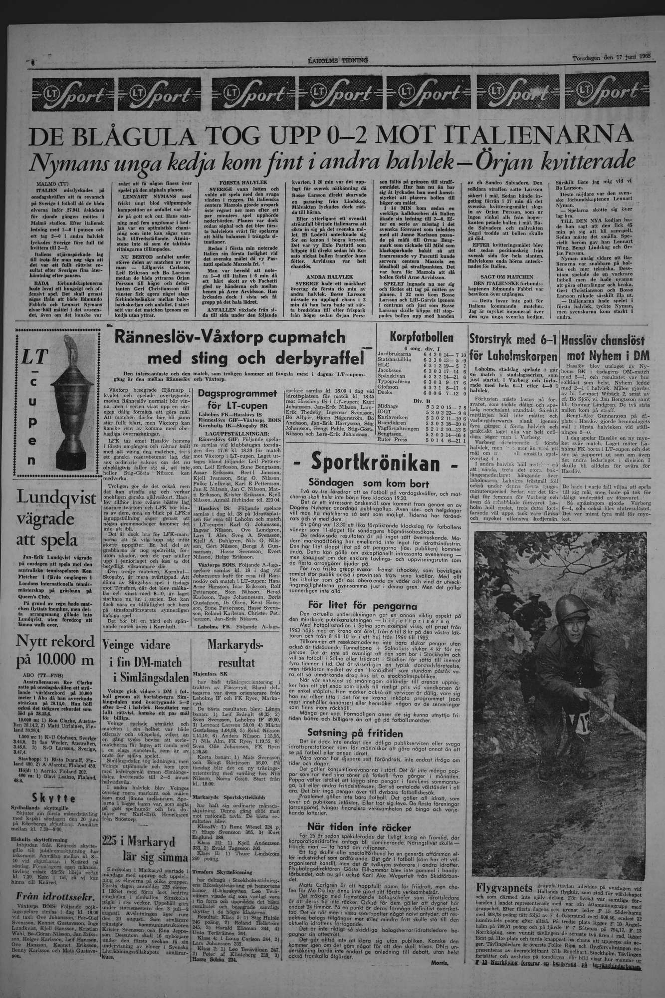 Laholms Tidning Torsdag 17 juni 1965, sida 6
