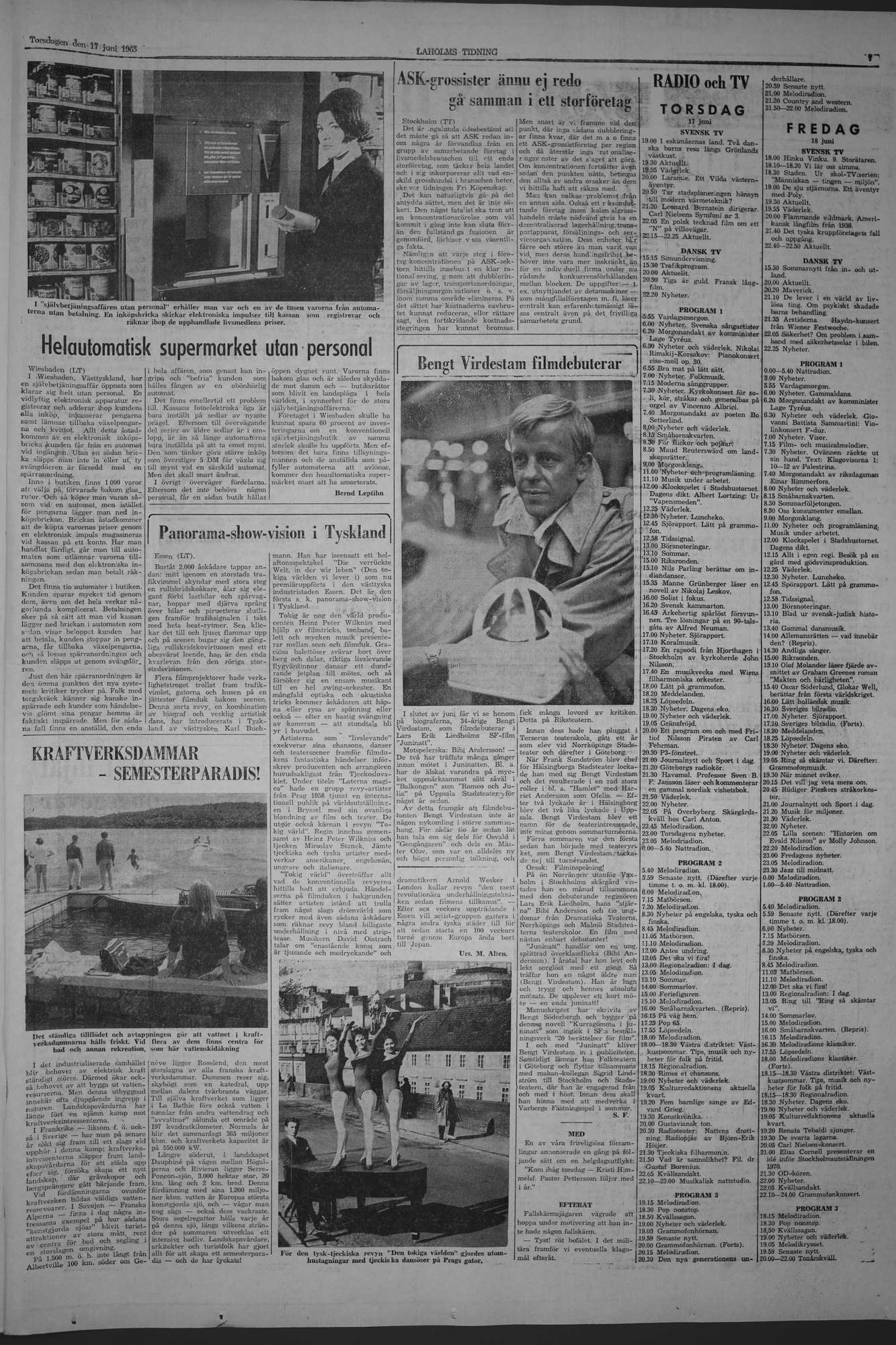 Laholms Tidning Torsdag 17 juni 1965, sida 7