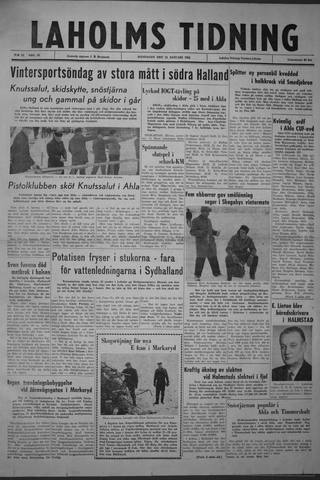 Förstasidan, Måndag 14 januari 1963