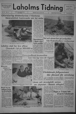 Förstasidan, Fredag 18 juni 1965