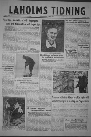 Förstasidan, Torsdag 14 mars 1963