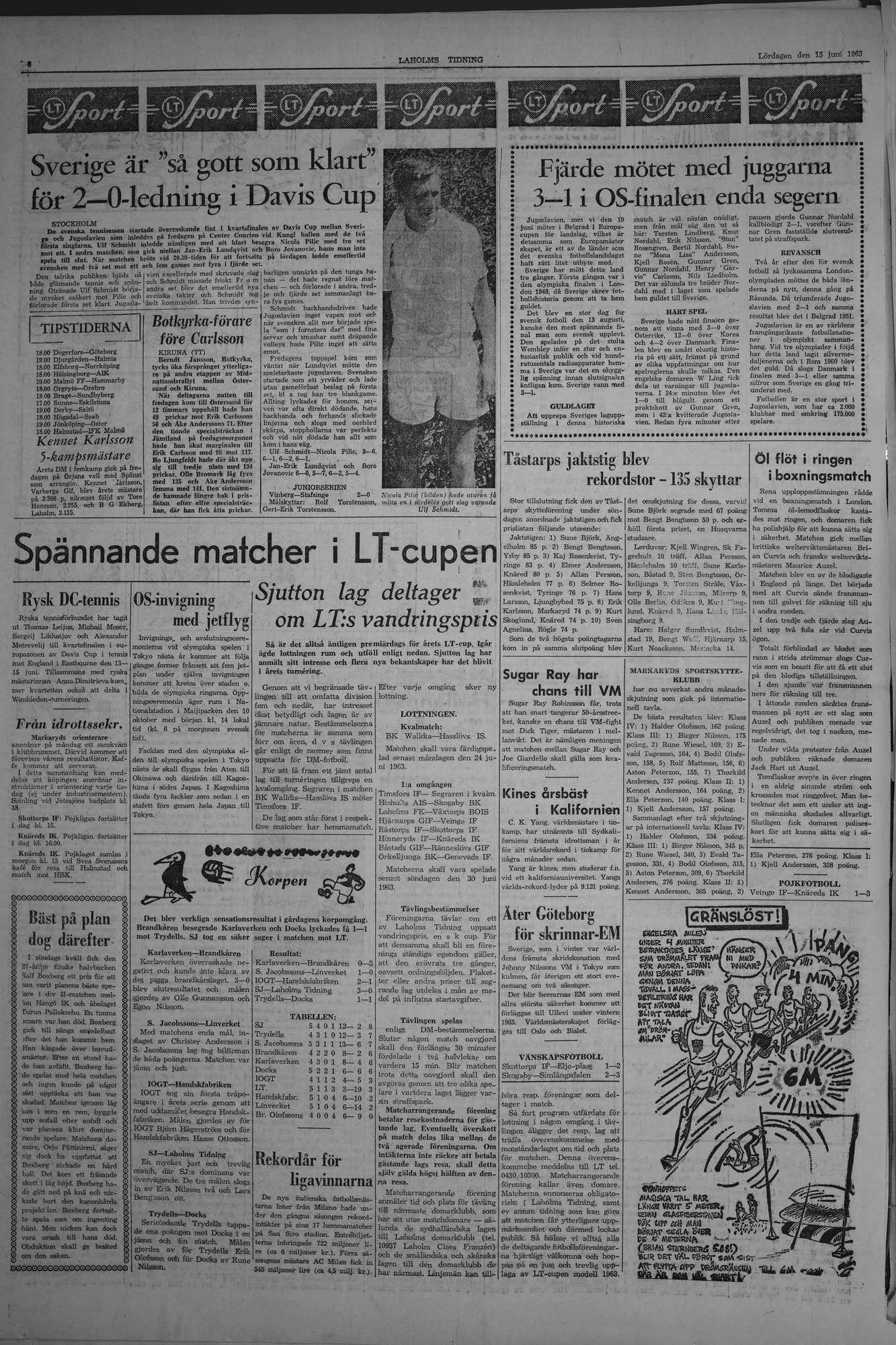 Laholms Tidning Lördag 15 juni 1963, sida 6