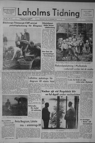 Förstasidan, Måndag 16 september 1963
