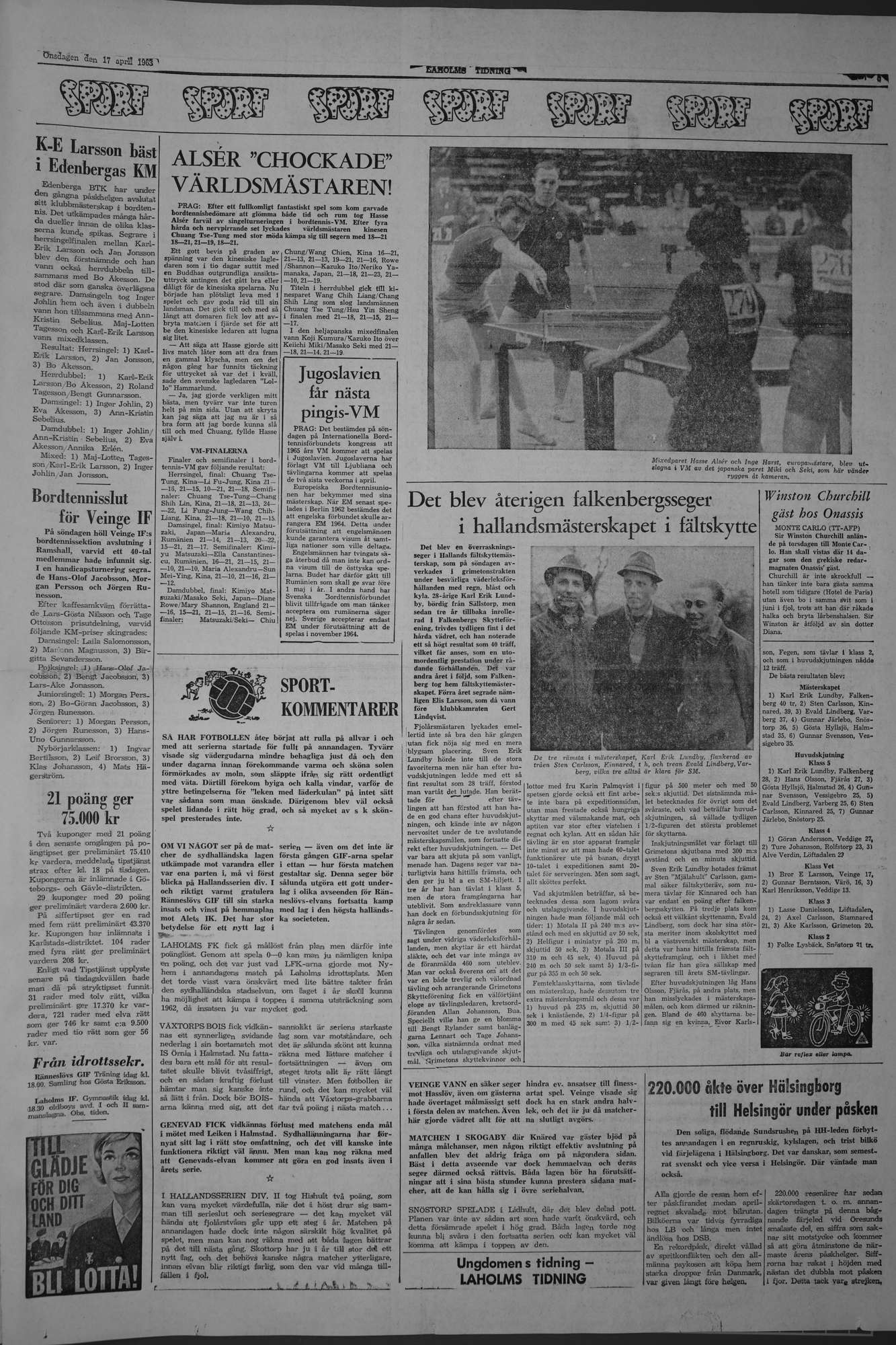 Laholms Tidning Onsdag 17 april 1963, sida 5