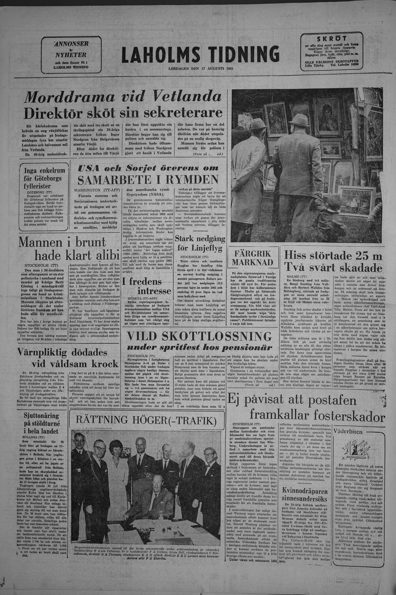 Laholms Tidning Lördag 17 augusti 1963, sida 8