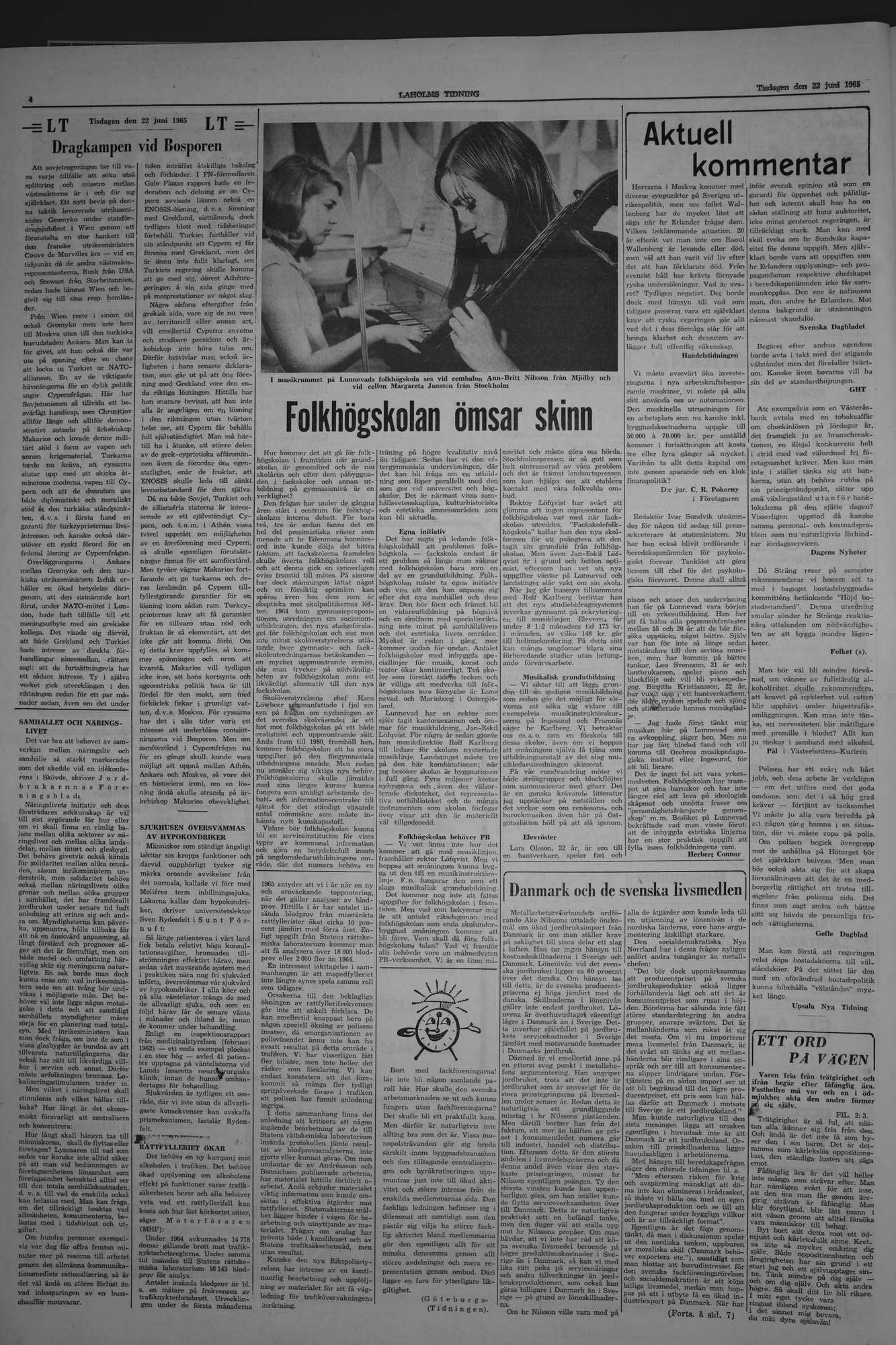 Laholms Tidning Tisdag 22 juni 1965, sida 4