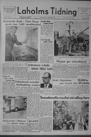 Förstasidan, Tisdag 17 september 1963