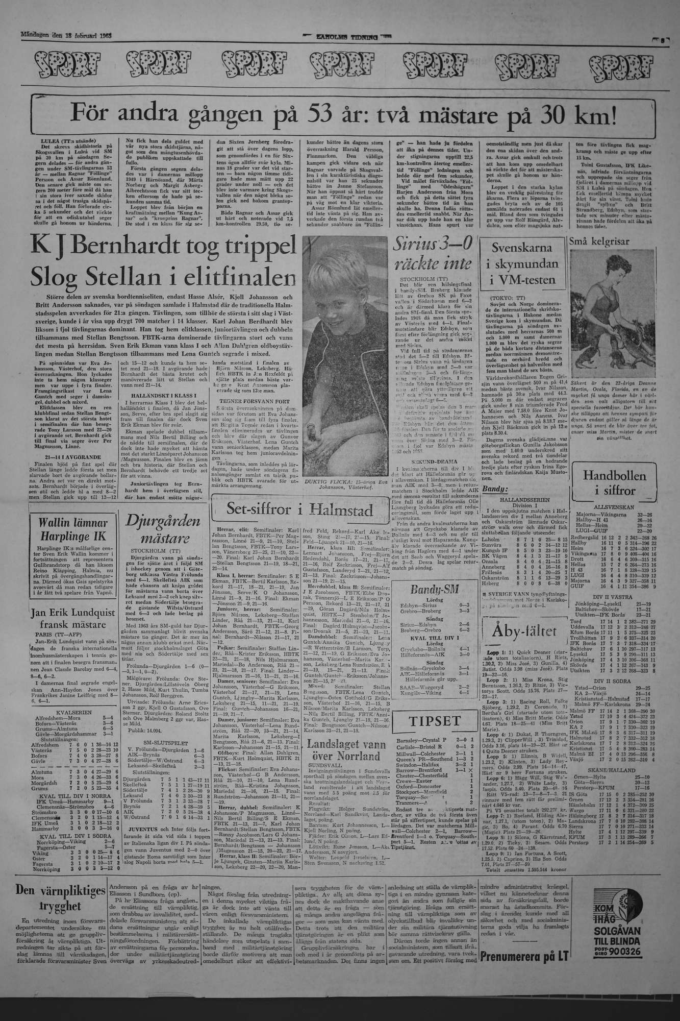 Laholms Tidning Måndag 18 februari 1963, sida 5