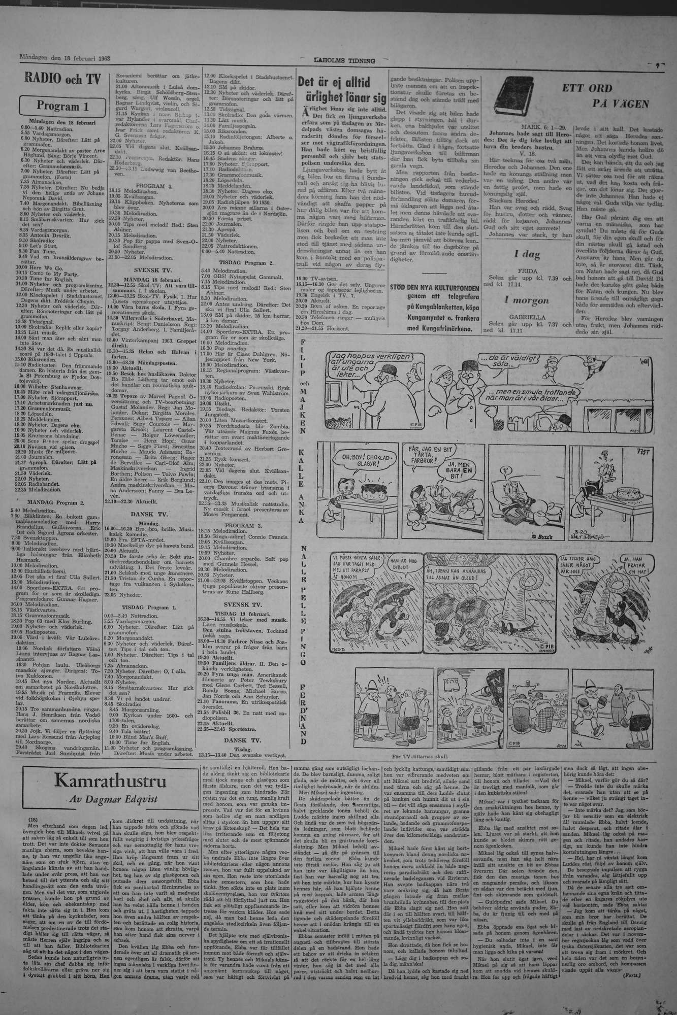 Laholms Tidning Måndag 18 februari 1963, sida 7