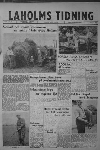 Förstasidan, Tisdag 18 juni 1963