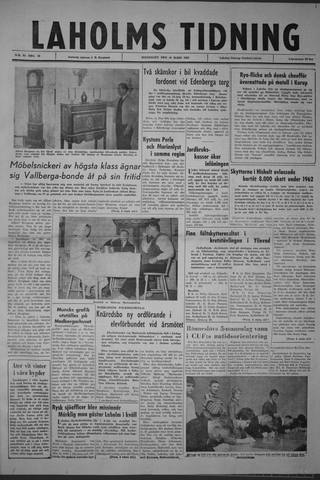 Förstasidan, Måndag 18 mars 1963