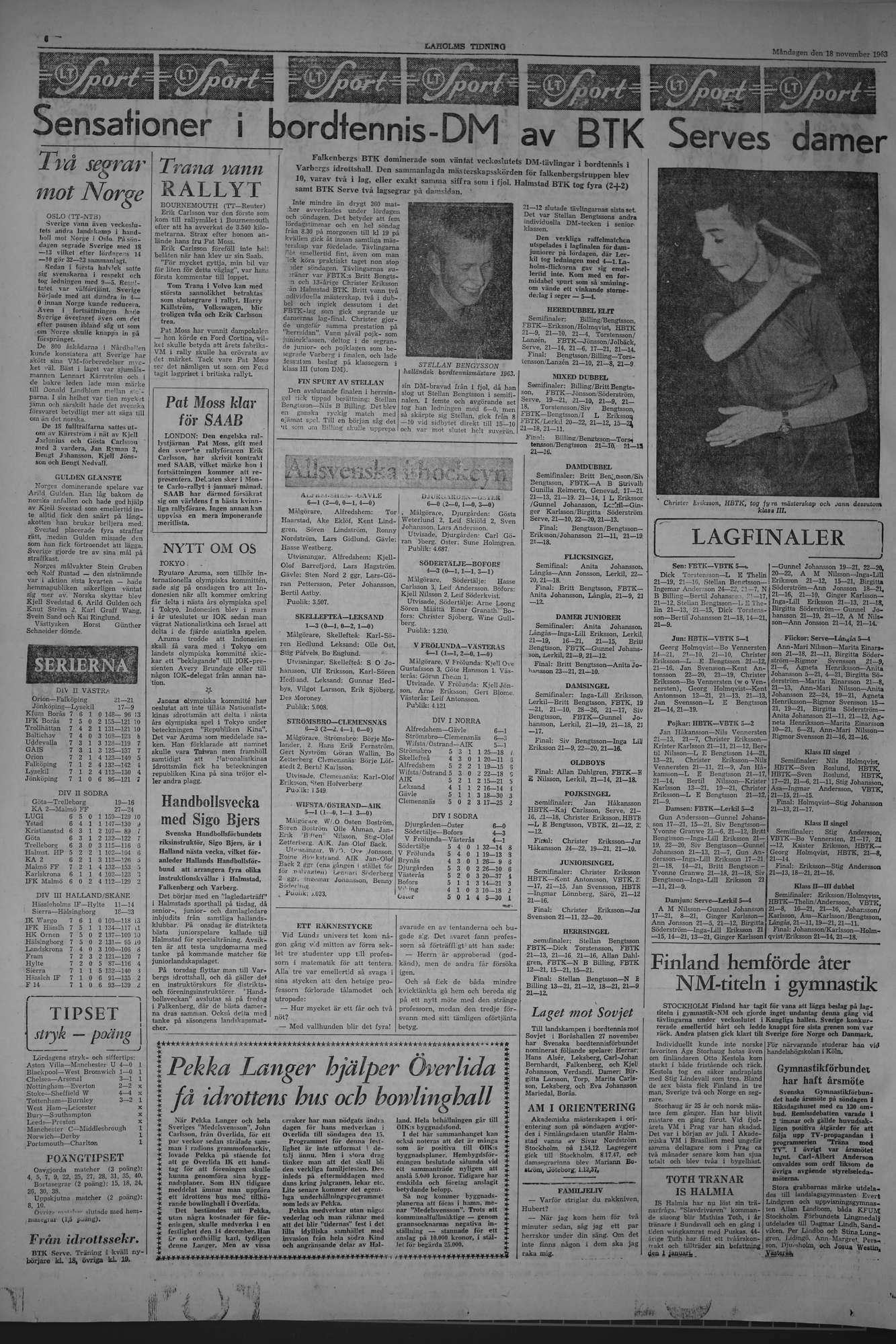 Laholms Tidning Måndag 18 november 1963, sida 6