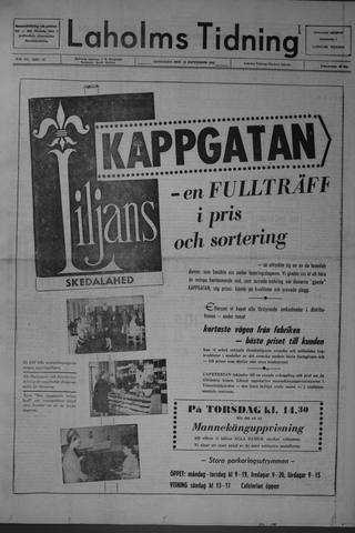 Förstasidan, Onsdag 18 september 1963