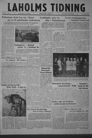 Förstasidan, Fredag 19 april 1963
