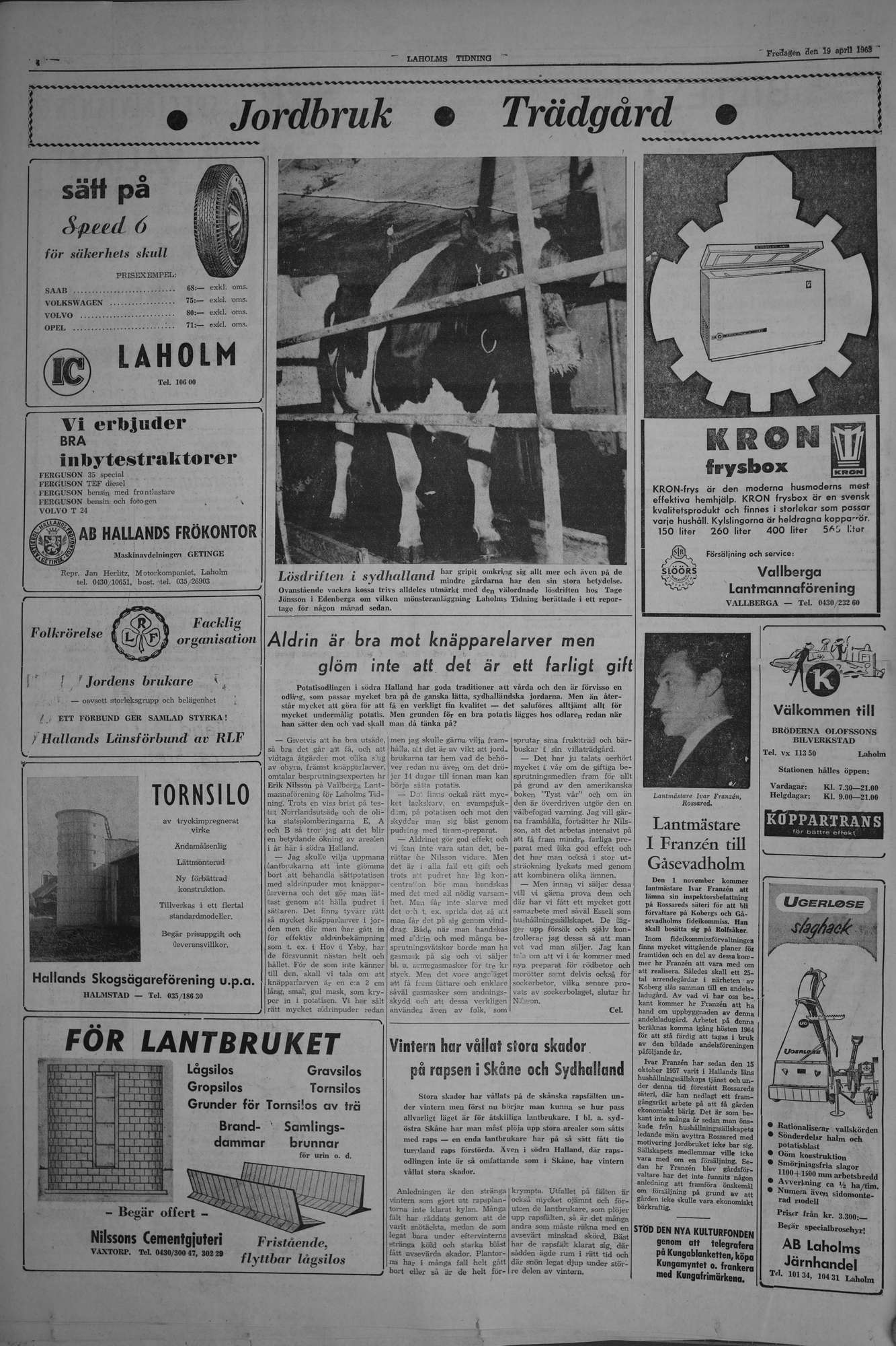 Laholms Tidning Fredag 19 april 1963, sida 4