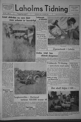 Förstasidan, Måndag 19 augusti 1963