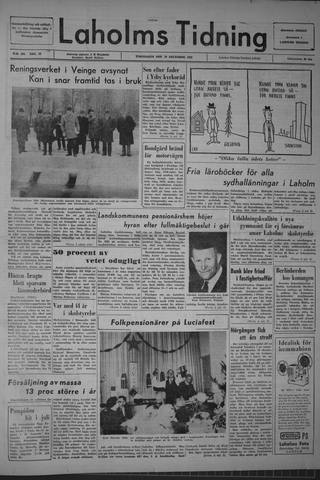 Förstasidan, Torsdag 19 december 1963