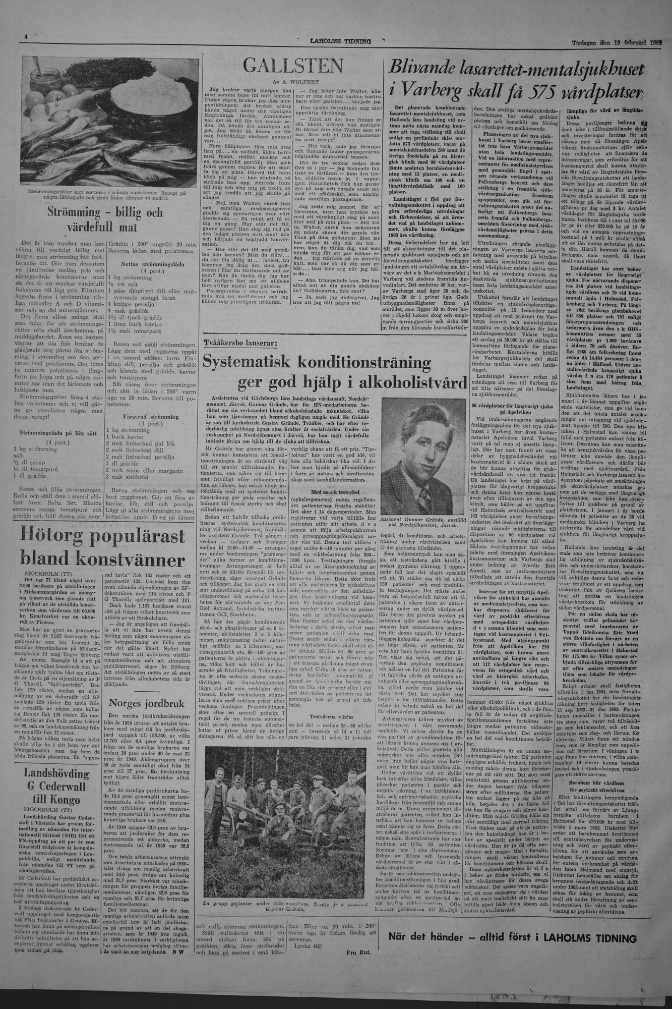 Laholms Tidning Tisdag 19 februari 1963, sida 4