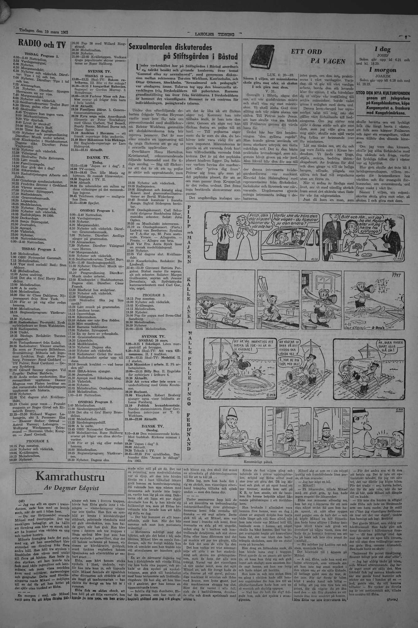 Laholms Tidning Tisdag 19 mars 1963, sida 7