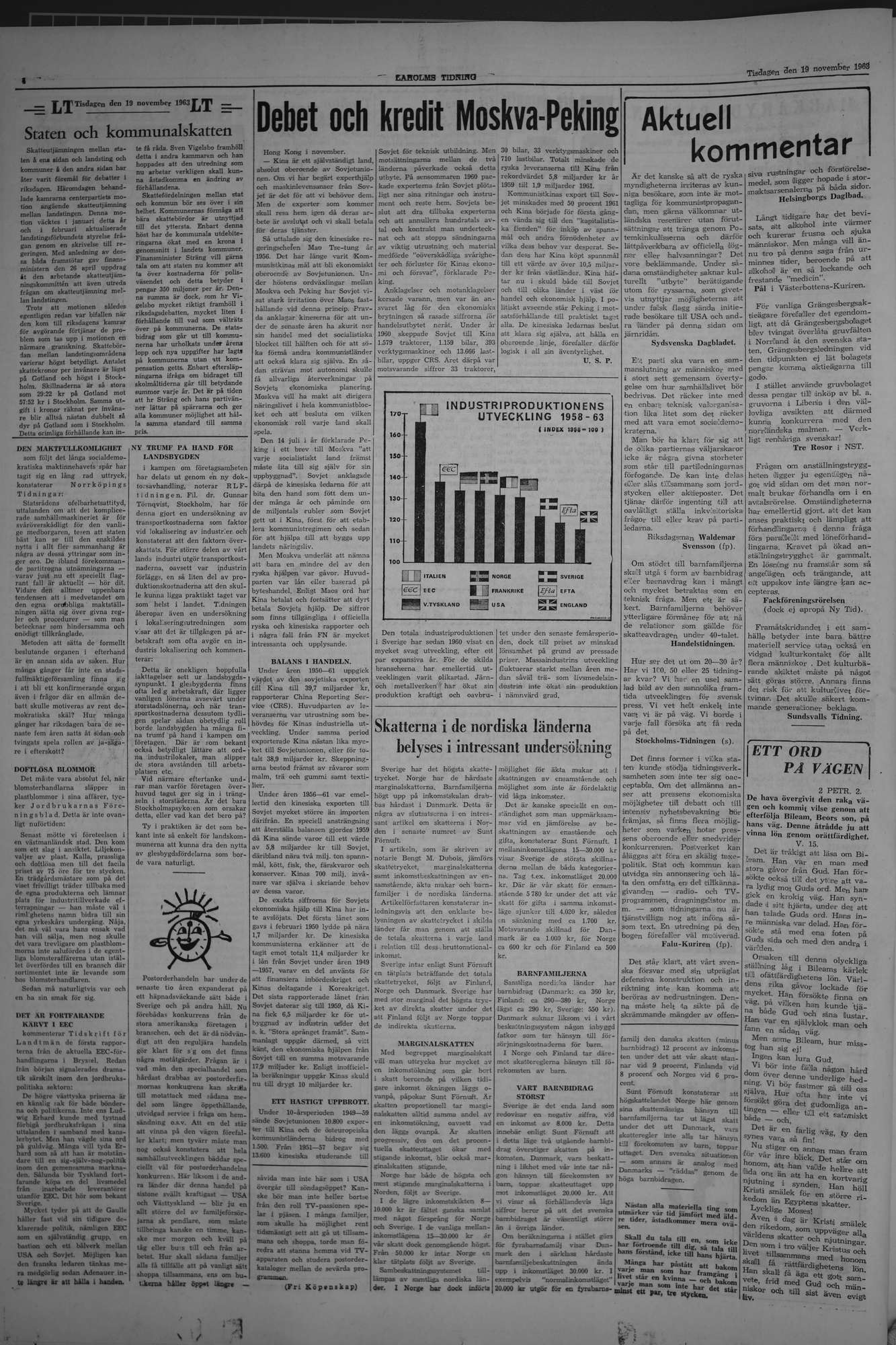 Laholms Tidning Tisdag 19 november 1963, sida 4