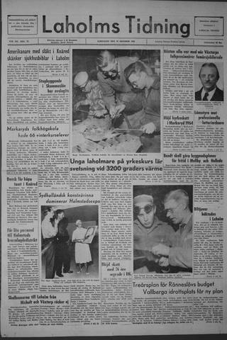 Förstasidan, Lördag 19 oktober 1963