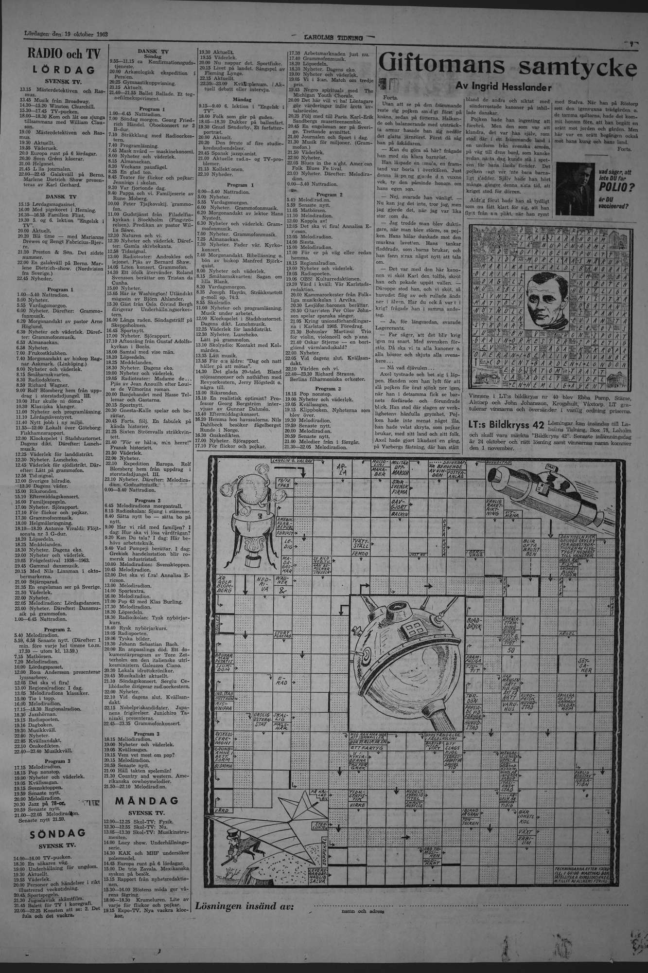 Laholms Tidning Lördag 19 oktober 1963, sida 7