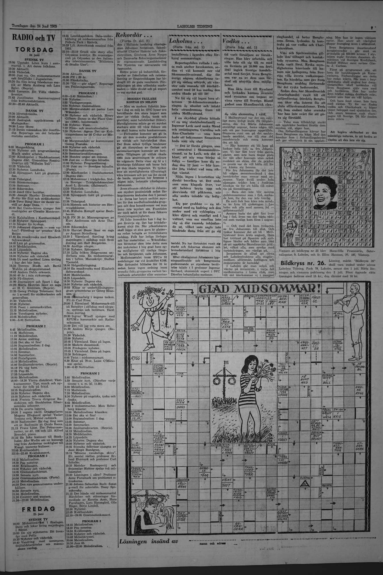 Laholms Tidning Torsdag 24 juni 1965, sida 7