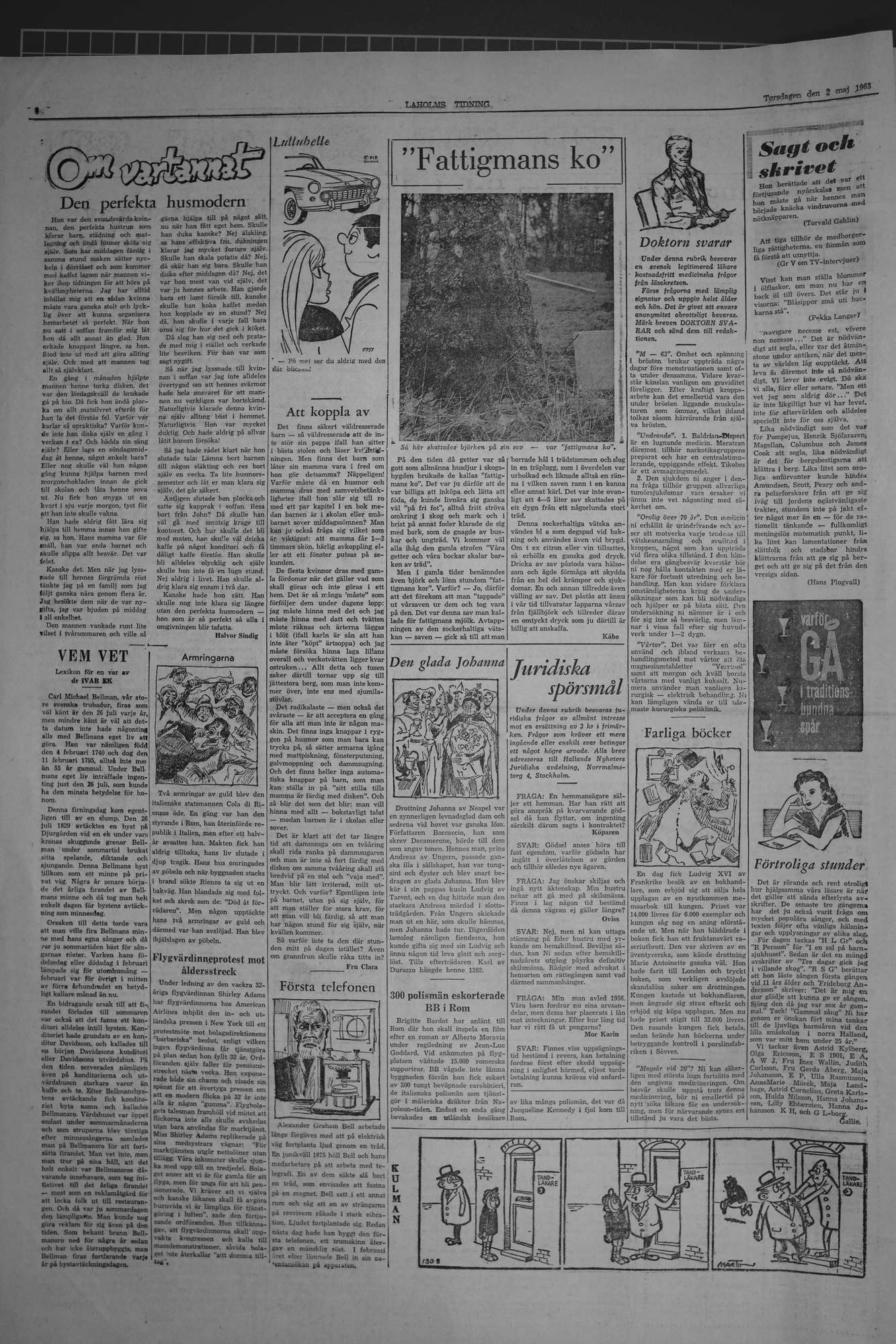 Laholms Tidning Torsdag 2 maj 1963, sida 6