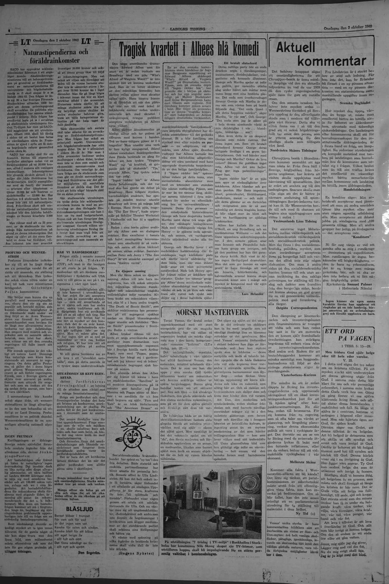 Laholms Tidning Onsdag 2 oktober 1963, sida 4