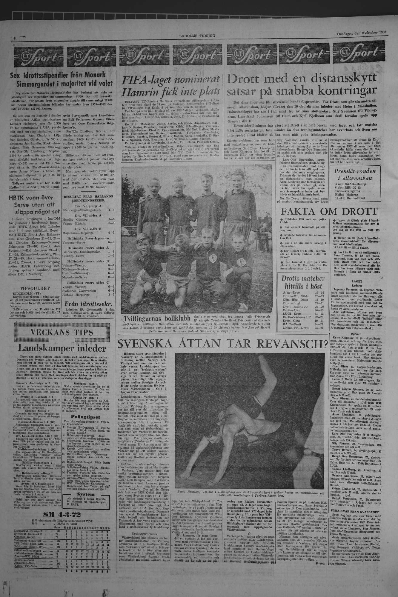 Laholms Tidning Onsdag 2 oktober 1963, sida 6