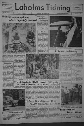 Förstasidan, Lördag 20 juli 1963