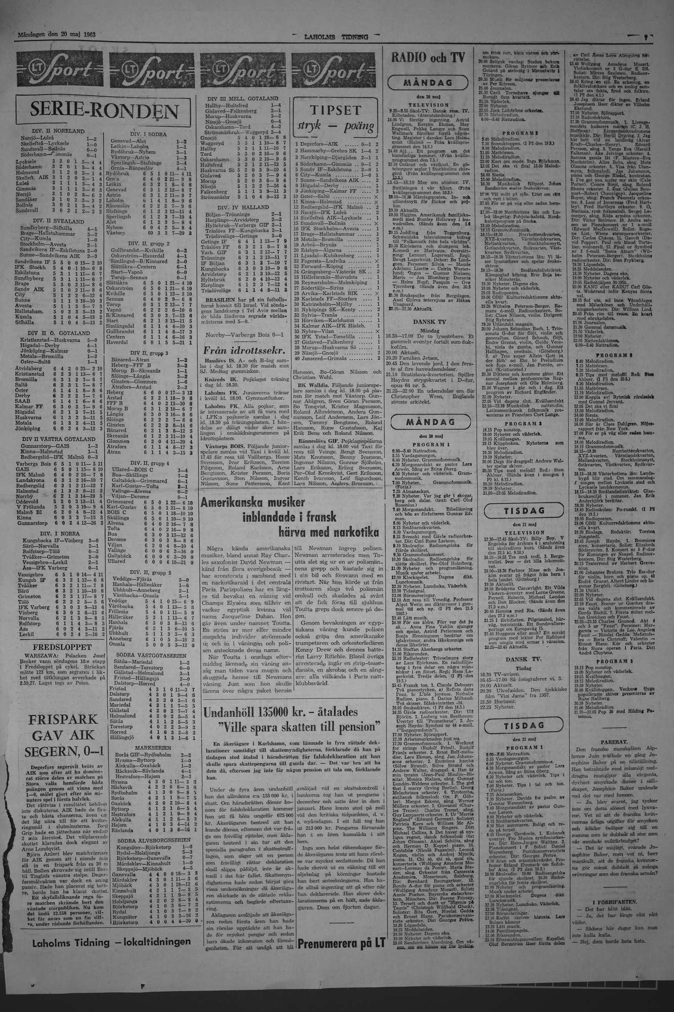 Laholms Tidning Måndag 20 maj 1963, sida 7