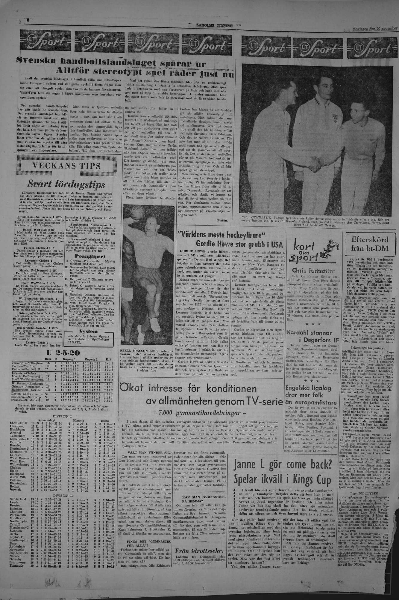 Laholms Tidning Onsdag 20 november 1963, sida 6