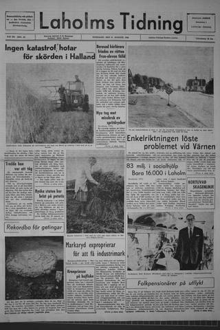 Förstasidan, Onsdag 21 augusti 1963