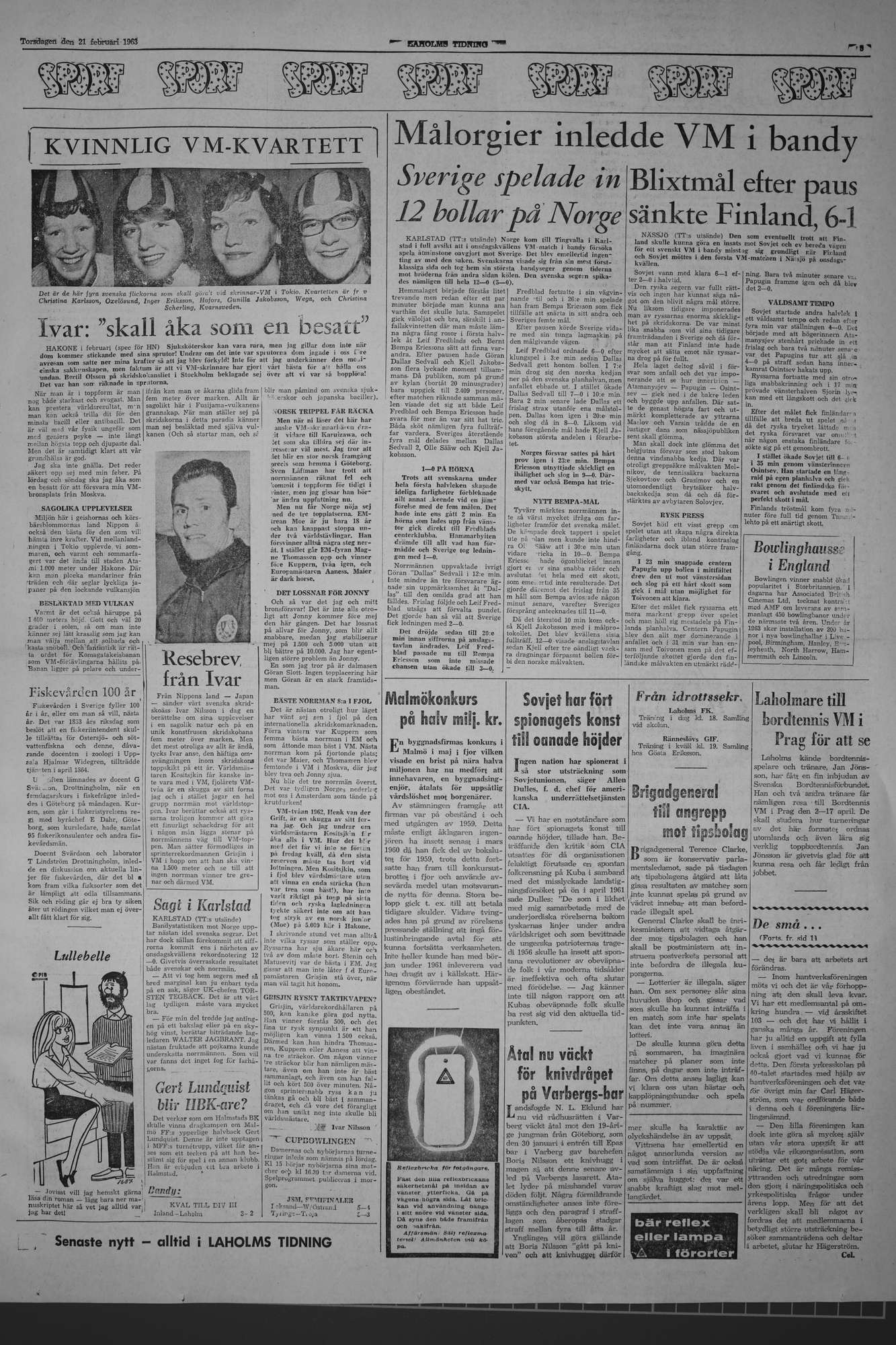 Laholms Tidning Torsdag 21 februari 1963, sida 5